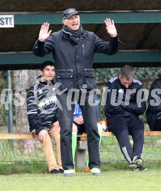 Fussball 1. KLasse Obere Play off. Donau gegen ASK Klagenfurt.  Trainer Manfred Mertel  (ASK). Klagenfurt, am 4.4.2015.
Foto: Kuess
---
pressefotos, pressefotografie, kuess, qs, qspictures, sport, bild, bilder, bilddatenbank