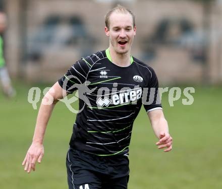 Fussball 1. KLasse Obere Play off. Donau gegen ASK Klagenfurt.  Torjubel Martin Richard Linder  (ASK). Klagenfurt, am 4.4.2015.
Foto: Kuess
---
pressefotos, pressefotografie, kuess, qs, qspictures, sport, bild, bilder, bilddatenbank