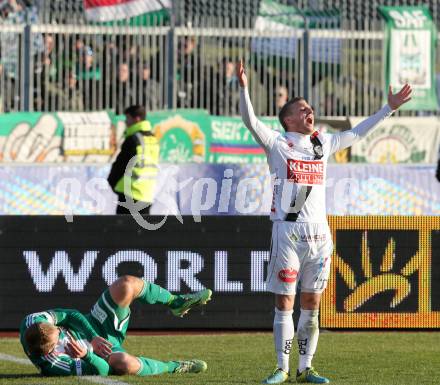 Fussball OEFB Cup. RZ Pellets WAC gegen SK Rapid Wien. Manuel Kerhe (WAC). Wolfsberg, am 7.4.2015.
Foto: Kuess

---
pressefotos, pressefotografie, kuess, qs, qspictures, sport, bild, bilder, bilddatenbank