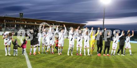 Fussball OEFB Cup. RZ Pellets WAC gegen SK Rapid Wien.  Jubel WAC. Wolfsberg, am 7.4.2015.
Foto: Kuess

---
pressefotos, pressefotografie, kuess, qs, qspictures, sport, bild, bilder, bilddatenbank