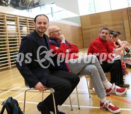 Basketball 2. Bundesliga. Halbfinal-Playoffs. Raides Villach gegen Dragons St. Poelten. Trainer Jurica Smiljanic (Dragons). Villach, am 6.4.2015.
Foto: Kuess
---
pressefotos, pressefotografie, kuess, qs, qspictures, sport, bild, bilder, bilddatenbank