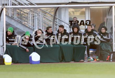 Fussball OEFB Cup. RZ Pellets WAC gegen SK Rapid Wien. Spielerbank Rapid. Wolfsberg, am 7.4.2015.
Foto: Kuess

---
pressefotos, pressefotografie, kuess, qs, qspictures, sport, bild, bilder, bilddatenbank