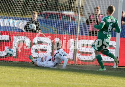 Fussball OEFB Cup. RZ Pellets WAC gegen SK Rapid Wien. Manuel Kerhe, (WAC), Mario Sonnleitner  (Rapid). Wolfsberg, am 7.4.2015.
Foto: Kuess

---
pressefotos, pressefotografie, kuess, qs, qspictures, sport, bild, bilder, bilddatenbank