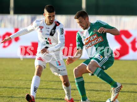 Fussball OEFB Cup. RZ Pellets WAC gegen SK Rapid Wien. Ynclan Pajares Jacobo Maria, (WAC), Thomas Schrammel  (Rapid). Wolfsberg, am 7.4.2015.
Foto: Kuess

---
pressefotos, pressefotografie, kuess, qs, qspictures, sport, bild, bilder, bilddatenbank