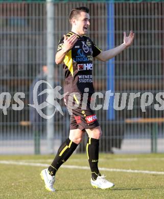 Fussball Regionalliga. SAK gegen Lafnitz. Torjubel Michael Koelbl (Lafnitz). Welzenegg, am 10.4.2015.
Foto: Kuess
---
pressefotos, pressefotografie, kuess, qs, qspictures, sport, bild, bilder, bilddatenbank