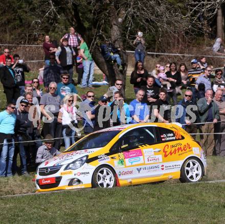 Motorsport. Lavanttal Rallye. Christoph Leitgeb, Sabrina Hartenberger (AUT). Wolfsberg, am 10.4.2015.
Foto: Kuess
---
pressefotos, pressefotografie, kuess, qs, qspictures, sport, bild, bilder, bilddatenbank