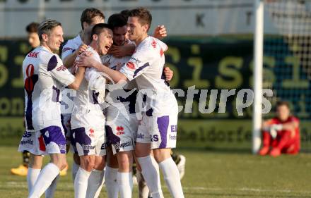 Fussball Regionalliga. SAK gegen Lafnitz.  Torjubel SAK. Welzenegg, am 10.4.2015.
Foto: Kuess
---
pressefotos, pressefotografie, kuess, qs, qspictures, sport, bild, bilder, bilddatenbank