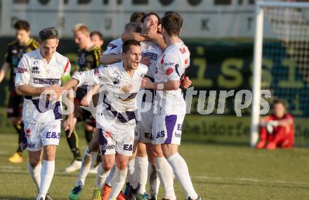 Fussball Regionalliga. SAK gegen Lafnitz.  Torjubel SAK. Welzenegg, am 10.4.2015.
Foto: Kuess
---
pressefotos, pressefotografie, kuess, qs, qspictures, sport, bild, bilder, bilddatenbank