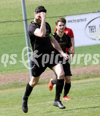 Fussball. Kaerntner Liga. Koettmannsdorf gegen Maria Saal. Torjubel Stephan Buergler, (Koettmannsdorf). Koettmannsdorf, 12.4.2015.
Foto: Kuess
---
pressefotos, pressefotografie, kuess, qs, qspictures, sport, bild, bilder, bilddatenbank