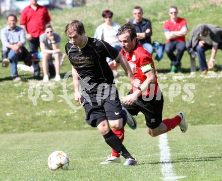 Fussball. Kaerntner Liga. Koettmannsdorf gegen Maria Saal. Christian Schimmel (Koettmannsdorf), Roland Krenn (Maria Saal). Koettmannsdorf, 12.4.2015.
Foto: Kuess
---
pressefotos, pressefotografie, kuess, qs, qspictures, sport, bild, bilder, bilddatenbank