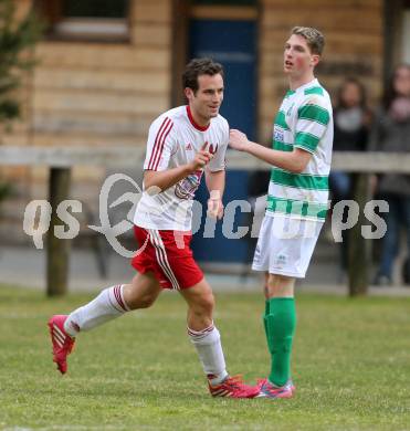 Fussball 1. KLasse A Untere Play Off. Nikolsdorf/Oberdrauburg gegen Obermillstatt. Torjubel Martin Trutschnig (Nikolsdorf). Nikolsdorf,am 11.4.2015.
Foto: Kuess
---
pressefotos, pressefotografie, kuess, qs, qspictures, sport, bild, bilder, bilddatenbank