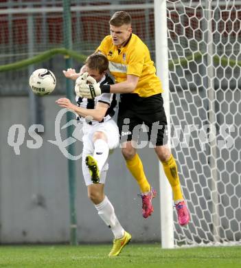 Fussball Regionalliga. SK Austria Klagenfurt gegen SPG FC Pasching/LASK Juniors.  Filip Dmitrovic (Klagenfurt). Klagenfurt, am 17.4.2015.
Foto: Kuess
---
pressefotos, pressefotografie, kuess, qs, qspictures, sport, bild, bilder, bilddatenbank