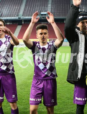 Fussball Regionalliga. SK Austria Klagenfurt gegen SPG FC Pasching/LASK Juniors. Jubel Ervin Kevab (Klagenfurt). Klagenfurt, am 17.4.2015.
Foto: Kuess
---
pressefotos, pressefotografie, kuess, qs, qspictures, sport, bild, bilder, bilddatenbank