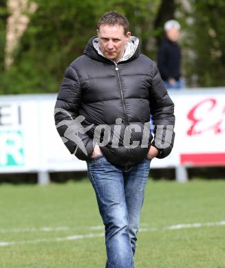 Fussball Unterliga Ost. KAC 1909 gegen Ulrichsberg. Trainer Mario Frank (KAC). Klagenfurt, am 18.4.2015. 
Foto: Kuess
---
pressefotos, pressefotografie, kuess, qs, qspictures, sport, bild, bilder, bilddatenbank