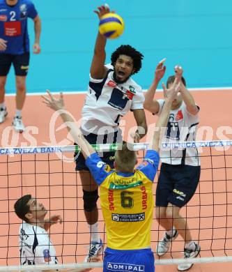 Volleyball. AVL. Austrian Volley League. Finale. SK Posojilnica Aich/Dob gegen Hypo Tirol VT. Douglas Duarte Da Silva (Tirol). Bleiburg, 18. 4. 2015.
Foto: Kuess
---
pressefotos, pressefotografie, kuess, qs, qspictures, sport, bild, bilder, bilddatenbank