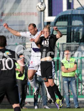 Fussball Regionalliga. SAK gegen St. Florian. Zeljko Mitrakovic (SAK), Thomas Guenter Jackel (St. Florian). Klagenfurt, am 24.5.2015.
Foto: Kuess
---
pressefotos, pressefotografie, kuess, qs, qspictures, sport, bild, bilder, bilddatenbank