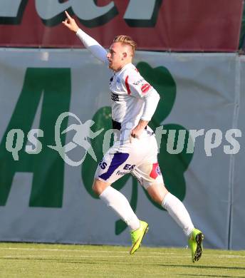 Fussball Regionalliga. SAK gegen St. Florian. Torjubel Darijo Biscan (SAK). Klagenfurt, am 24.5.2015.
Foto: Kuess
---
pressefotos, pressefotografie, kuess, qs, qspictures, sport, bild, bilder, bilddatenbank