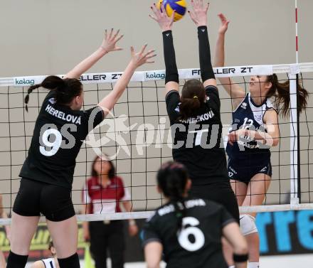 WVL. Women Volley League. ATSC Wildcats gegen SVS Post Schwechat. Lucia Aichholzer (Wildcats). KLagenfurt, am 25.4.2015.
Foto: Kuess
---
pressefotos, pressefotografie, kuess, qs, qspictures, sport, bild, bilder, bilddatenbank