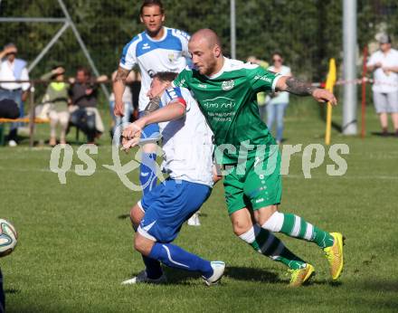 Fussball. 1. Klasse C OPO. Ebental gegen Donau. Michael Kaiser (Ebental), Said Djulic (Donau). Ebental, 26.4.2015.
Foto: Kuess
---
pressefotos, pressefotografie, kuess, qs, qspictures, sport, bild, bilder, bilddatenbank