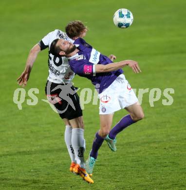 Fussball OEFB Cup. RZ Pellets WAC gegen FK Austria Wien. Michael Sollbauer,  (WAC), Alexander Gorgon (Wien). Wolfsberg, am 29.4.2015.
Foto: Kuess

---
pressefotos, pressefotografie, kuess, qs, qspictures, sport, bild, bilder, bilddatenbank