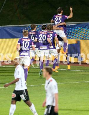 Fussball OEFB Cup. RZ Pellets WAC gegen FK Austria Wien.  Torjubel Austria. Wolfsberg, am 29.4.2015.
Foto: Kuess

---
pressefotos, pressefotografie, kuess, qs, qspictures, sport, bild, bilder, bilddatenbank