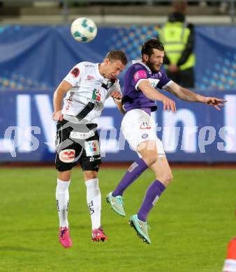 Fussball OEFB Cup. RZ Pellets WAC gegen FK Austria Wien. Peter Tschernegg,  (WAC), Alexander Gorgon (Wien). Wolfsberg, am 29.4.2015.
Foto: Kuess

---
pressefotos, pressefotografie, kuess, qs, qspictures, sport, bild, bilder, bilddatenbank