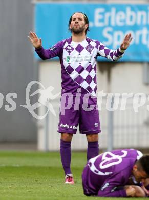 Fussball Regionalliga. SK Austria Klagenfurt gegen RZ Pellets WAC Amateure.  Torjubel Sandro Zakany (Klagenfurt). Klagenfurt, am 30.5.2015.
Foto: Kuess
---
pressefotos, pressefotografie, kuess, qs, qspictures, sport, bild, bilder, bilddatenbank