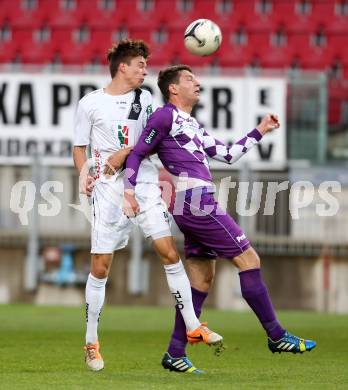 Fussball Regionalliga. SK Austria Klagenfurt gegen RZ Pellets WAC Amateure.  Bernd Kager, (Klagenfurt),  Maximilian Ritscher  (WAC). Klagenfurt, am 30.5.2015.
Foto: Kuess
---
pressefotos, pressefotografie, kuess, qs, qspictures, sport, bild, bilder, bilddatenbank