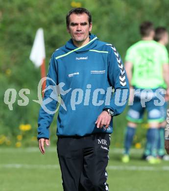 Fussball Kaerntner Liga. Maria Saal gegen Feldkirchen.  Trainer Robert Micheu, (Feldkirchen). Maria Saal, am 2.5.2015.
Foto: Kuess
---
pressefotos, pressefotografie, kuess, qs, qspictures, sport, bild, bilder, bilddatenbank