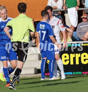 Fussball Regionalliga. SAK gegen ATSV Wolfsberg. Darjan Aleksic, (SAK), Dalibor Stojanovic  (Wolfsberg). Klagenfurt, 8.5.2015.
Foto: Kuess
---
pressefotos, pressefotografie, kuess, qs, qspictures, sport, bild, bilder, bilddatenbank