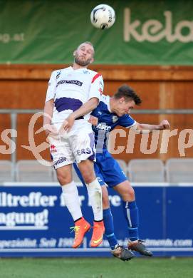 Fussball Regionalliga. SAK gegen ATSV Wolfsberg. Christian Dlopst, (SAK), Christopher Midl  (Wolfsberg). Klagenfurt, 8.5.2015.
Foto: Kuess
---
pressefotos, pressefotografie, kuess, qs, qspictures, sport, bild, bilder, bilddatenbank