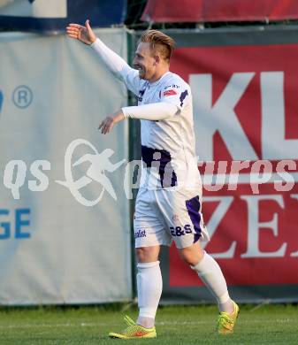 Fussball Regionalliga. SAK gegen ATSV Wolfsberg. Torjubel Darijo Biscan (SAK). Klagenfurt, 8.5.2015.
Foto: Kuess
---
pressefotos, pressefotografie, kuess, qs, qspictures, sport, bild, bilder, bilddatenbank