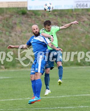 Fussball Kaerntner Liga. SV Feldkirchen/SV Oberglan gegen Annabichler Sportverein. Josef Hudelist (Feldkirchen), Stephan Mathias Stueckler  (ASV). Feldkirchen, am 9.5.2015.
Foto: Kuess
---
pressefotos, pressefotografie, kuess, qs, qspictures, sport, bild, bilder, bilddatenbank