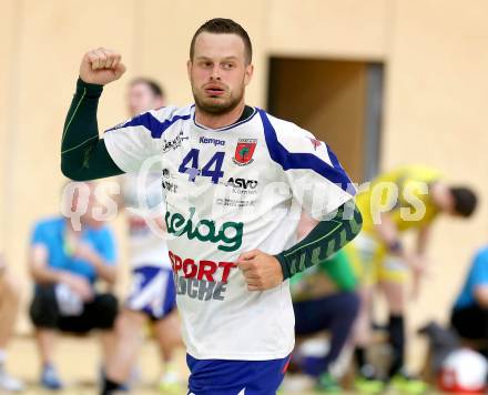 Handball Bundesliga. Aufstiegs Play Off. Halbfinale. SC Ferlach gegen UHC Erste Bank Hollabrunn. Jubel Patrick Jochum (SCF). Ferlach, am 11.5.2015.
Foto: Kuess
---
pressefotos, pressefotografie, kuess, qs, qspictures, sport, bild, bilder, bilddatenbank