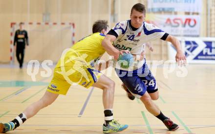 Handball Bundesliga. Aufstiegs Play Off. Halbfinale. SC Ferlach gegen UHC Erste Bank Hollabrunn. Mladan Jovanovic (SCF). Ferlach, am 11.5.2015.
Foto: Kuess
---
pressefotos, pressefotografie, kuess, qs, qspictures, sport, bild, bilder, bilddatenbank