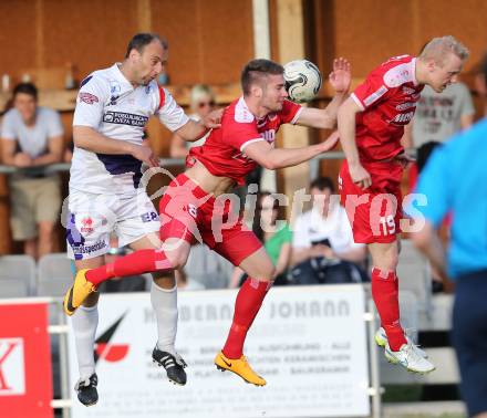 Fussball Regionalliga. SAK gegen Vorwaerts Steyr. Zeljko Mitrakovic,  (SAK),  Bruno Pralas, David Peham (Vorwaerts Steyr). Klagenfurt, 12.5.2015.
Foto: Kuess
---
pressefotos, pressefotografie, kuess, qs, qspictures, sport, bild, bilder, bilddatenbank