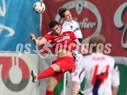 Fussball Regionalliga. SAK gegen Vorwaerts Steyr. Tilen Kompan,  (SAK),  Manuel Martic (Vorwaerts Steyr). Klagenfurt, 12.5.2015.
Foto: Kuess
---
pressefotos, pressefotografie, kuess, qs, qspictures, sport, bild, bilder, bilddatenbank