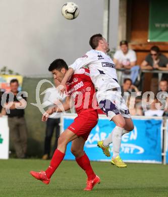 Fussball Regionalliga. SAK gegen Vorwaerts Steyr. Dejan Podbreznik,  (SAK),  Daniel Petrovic (Vorwaerts Steyr). Klagenfurt, 12.5.2015.
Foto: Kuess
---
pressefotos, pressefotografie, kuess, qs, qspictures, sport, bild, bilder, bilddatenbank