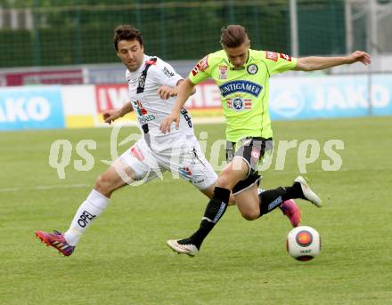 Fussball Bundesliga. RZ Pellets WAC gegen SK Puntigamer Sturm Graz.  Joachim Standfest, (WAC), Andreas Gruber (Graz). Wolfsberg, am 16.5.2015.
Foto: Kuess

---
pressefotos, pressefotografie, kuess, qs, qspictures, sport, bild, bilder, bilddatenbank