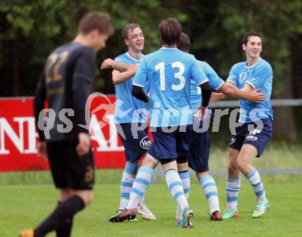 Fussball 2. Klasse C. Oberglan gegen Poertschach. Torjubel (Oberglan). Oberglan, am 22.5.2015.
Foto: Kuess
---
pressefotos, pressefotografie, kuess, qs, qspictures, sport, bild, bilder, bilddatenbank