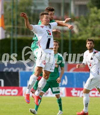 Fussball Bundesliga. RZ Pellets WAC gegen SK Rapid Wien. Christopher Wernitznig, (WAC), Thanos Petsos (Wien). Wolfsberg, am 16.5.2015.
Foto: Kuess

---
pressefotos, pressefotografie, kuess, qs, qspictures, sport, bild, bilder, bilddatenbank