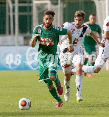 Fussball Bundesliga. RZ Pellets WAC gegen SK Rapid Wien.  Manuel Weber, (WAC), Thanos Petsos (Wien). Wolfsberg, am 16.5.2015.
Foto: Kuess

---
pressefotos, pressefotografie, kuess, qs, qspictures, sport, bild, bilder, bilddatenbank