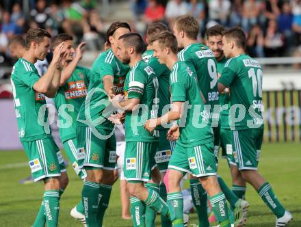 Fussball Bundesliga. RZ Pellets WAC gegen SK Rapid Wien. Torjubel  (Wien). Wolfsberg, am 16.5.2015.
Foto: Kuess

---
pressefotos, pressefotografie, kuess, qs, qspictures, sport, bild, bilder, bilddatenbank