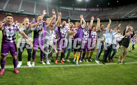 Fussball Regionalliga. Aufstiegs Play Off. SK Austria Klagenfurt gegen Parndorf. Jubel (Austria). KLagenfurt, am 9.6.2015.
Foto: Kuess
---
pressefotos, pressefotografie, kuess, qs, qspictures, sport, bild, bilder, bilddatenbank