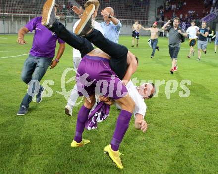 Fussball Regionalliga. Aufstiegs Play Off. SK Austria Klagenfurt gegen Parndorf. Marco Leininger, Trainer Manfred Bender (Austria). KLagenfurt, am 9.6.2015.
Foto: Kuess
---
pressefotos, pressefotografie, kuess, qs, qspictures, sport, bild, bilder, bilddatenbank