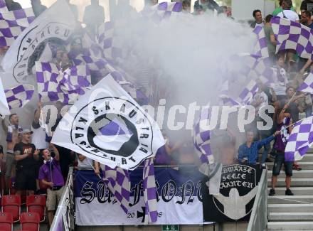 Fussball Regionalliga. Aufstiegs Play Off. SK Austria Klagenfurt gegen Parndorf. Fans (Austria). KLagenfurt, am 9.6.2015.
Foto: Kuess
---
pressefotos, pressefotografie, kuess, qs, qspictures, sport, bild, bilder, bilddatenbank