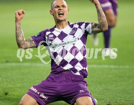 Fussball Regionalliga. Aufstiegs Play Off. SK Austria Klagenfurt gegen Parndorf. Torjubel  Rajko Rep (Austria). KLagenfurt, am 9.6.2015.
Foto: Kuess
---
pressefotos, pressefotografie, kuess, qs, qspictures, sport, bild, bilder, bilddatenbank