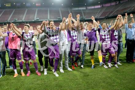 Fussball Regionalliga. Aufstiegs Play Off. SK Austria Klagenfurt gegen Parndorf. Jubel (Austria). KLagenfurt, am 9.6.2015.
Foto: Kuess
---
pressefotos, pressefotografie, kuess, qs, qspictures, sport, bild, bilder, bilddatenbank