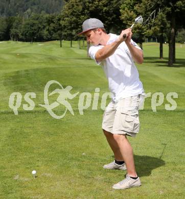 EBEL. Eishockey Bundesliga. Teambuilding VSV. Golf. Nico Brunner. Tarvis, am 25.8.2014.
Foto: Kuess
---
pressefotos, pressefotografie, kuess, qs, qspictures, sport, bild, bilder, bilddatenbank