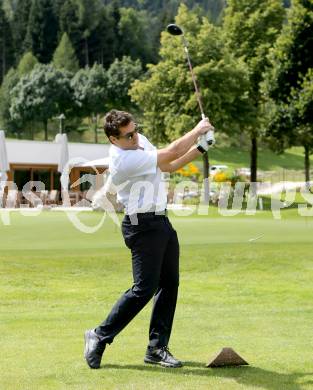 EBEL. Eishockey Bundesliga. Teambuilding VSV. Golf. Cole Jarrett. Tarvis, am 25.8.2014.
Foto: Kuess
---
pressefotos, pressefotografie, kuess, qs, qspictures, sport, bild, bilder, bilddatenbank